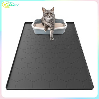Tapete Silicone para animais de estimação Design à prova d'água Adequado para caixa de areia para gatos Fácil de limpar em Oferta na Shopee