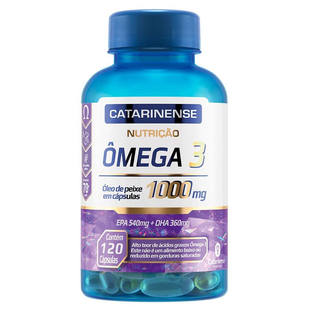 Ômega 3 - 120 Cápsulas - Catarinense Nutrição em Oferta na Shopee