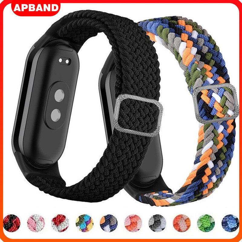 Pulseira De Nailon Elástico Braided Para Relógio Smartwatch Xiaomi Mi Band 10 9 8 7 6 5 4 3 Miband 10 Acessórios Strap em Oferta na Shopee