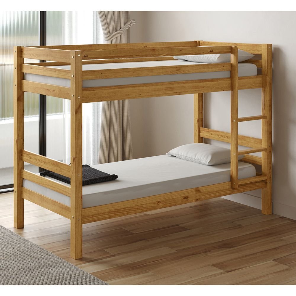 Beliche Solteiro 100% Madeira Maciça La Paz Espresso Móveis Beliche em Oferta na Shopee