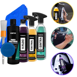 Kit Shampoo V-Floc Cera Tok Final Limpador Sintra Fast Vonixx Pretinho Vintex