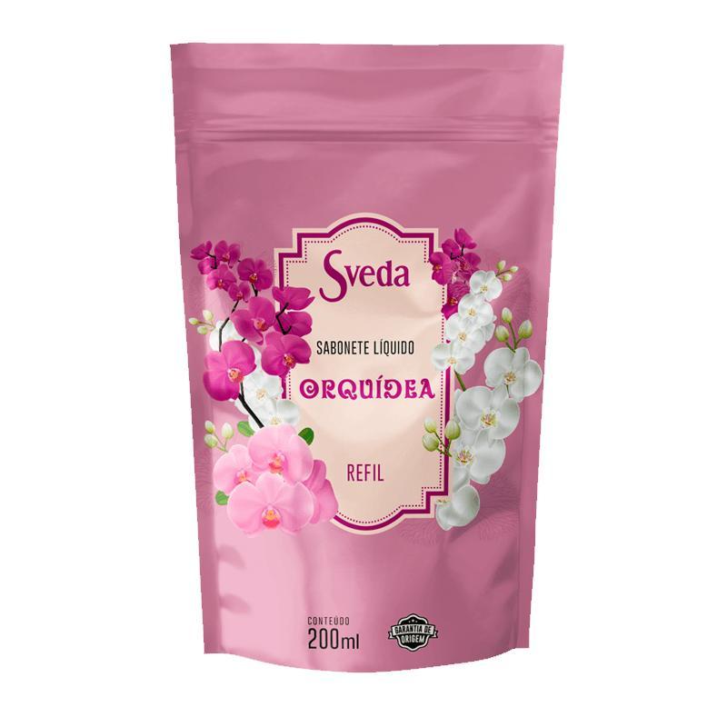 Refil Sabonete Líquido Sveda Orquídea 200ml em Oferta na Shopee