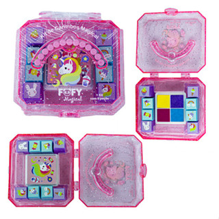 Mini Maleta de Carimbos Infantis Fofy – Tema Mágico e Colorido para Brincar e Criar em Oferta na Shopee