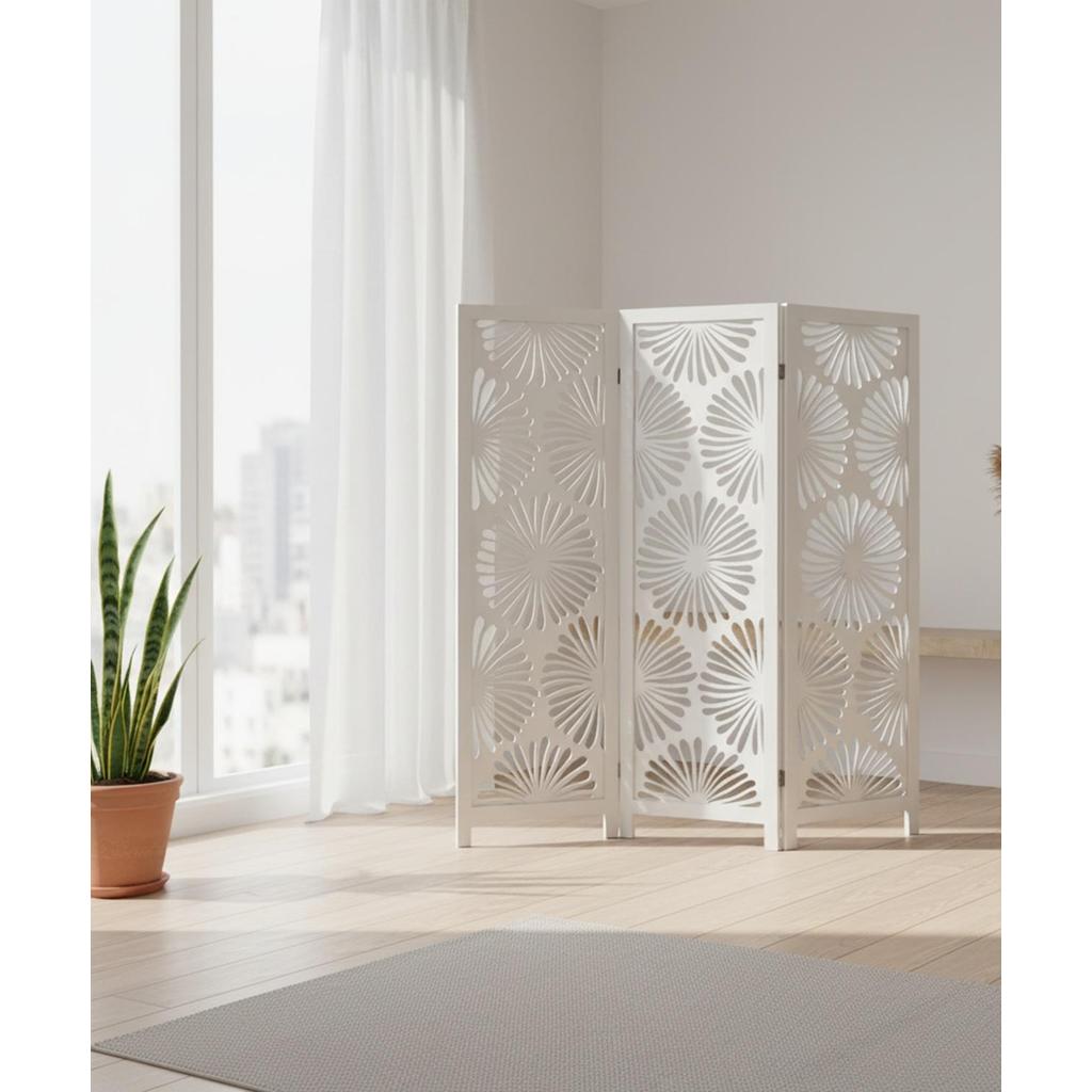 Biombo 1,85 x 1,74 - Cor Laca Branca - Moveis Gramado