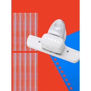 KW-trio Kit de encadernação, perfurador quadrado e argolas de encadernação com 34 furos em Oferta na Shopee