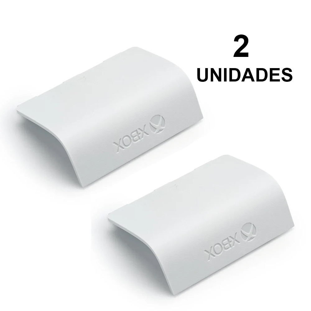 Kit 2 Tampa Bateria Pilha do Controle Para Xbox Series S X Branca