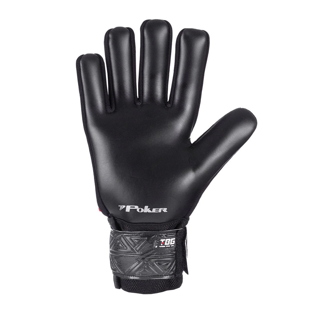 Detalhes do Luva Goleiro Poker Champion Ajuste Preciso Preto/Chumbo