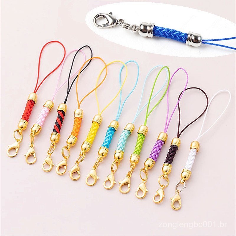 Porta-Chaves De 10pcs Corda Com Cordão De Salto Lariat Para Bricolagem Pingente De Jóias Artesanato