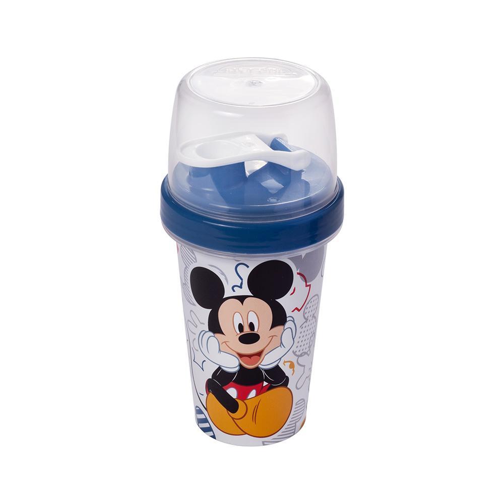 Mini Shakeira Mickey e Amigos Garrafa Lancheira Plasútil