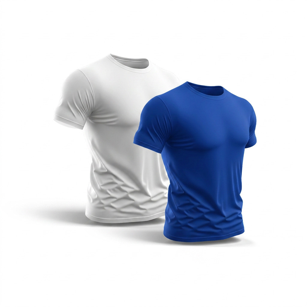 Kit 2 Camisetas Masculina Dry Fit Para Academia Corrida CrossFit Esportes Confortável Proteção UV Leve Promoção