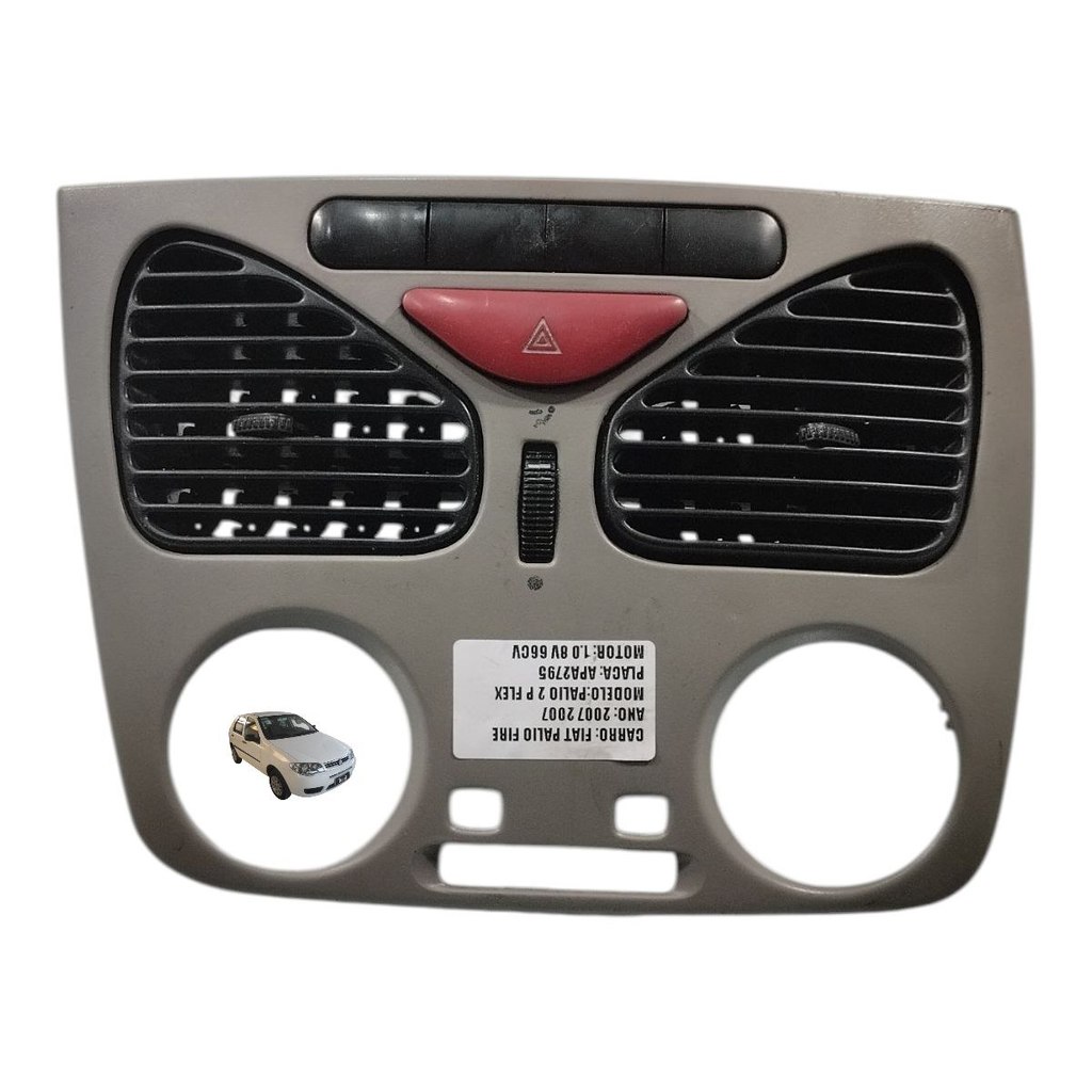 Moldura Difusor Ar Central FIAT PALIO FIRE FLEX 2007 1.0 8V