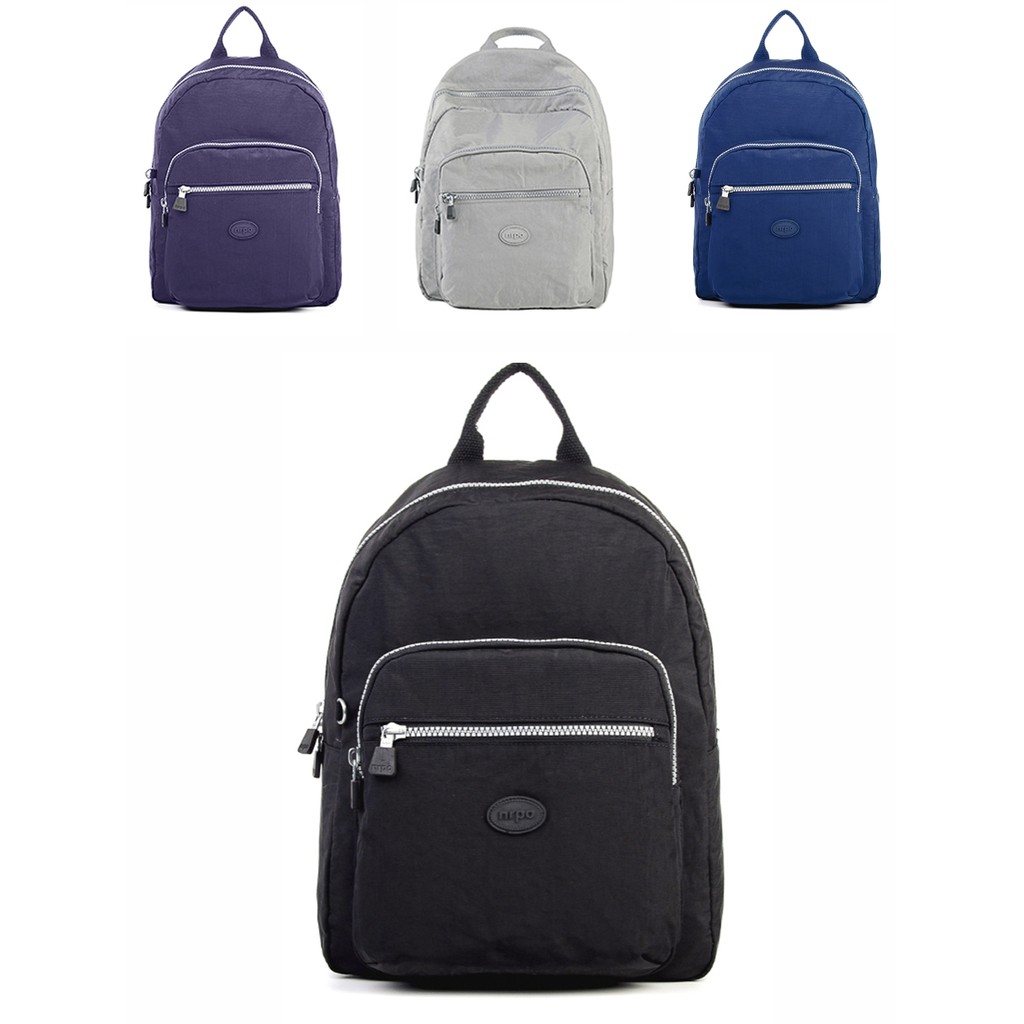 Mochila Laptop Feminina Trabalho Nylon Impermeável Leve Compacta Passeio Escolar