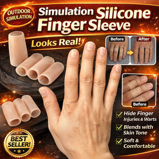 【Toque Suave】[Realismo Impressionante] Capa De Dedo/Silicone/Protetor/Realista/Cobertura Para Dedos