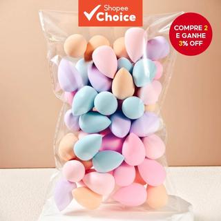 Mini Esponja de Maquiagem 30/50/100 unidades, Esponja de Base de Beleza, Perfeita para lí…