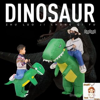 Fantasia de Dinossauro Inflável para Crianças Fantasia de Halloween para Crianças e Adultos Fantasia de Performance Engr