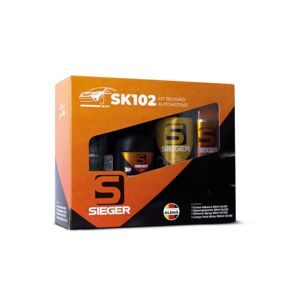 Kit Revisão Automotiva Sieger SK102 4 Itens Manutenção Carro