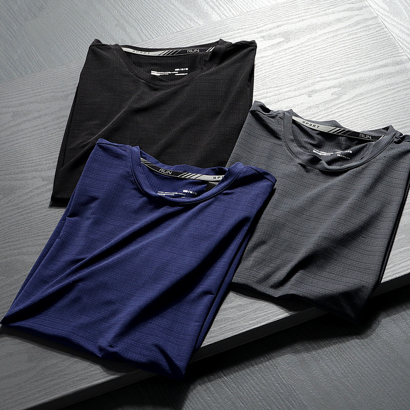 Etiqueta de corte de fábrica de comércio exterior com elasticidade completa, esportes masculinos, Fitness, lazer, secage