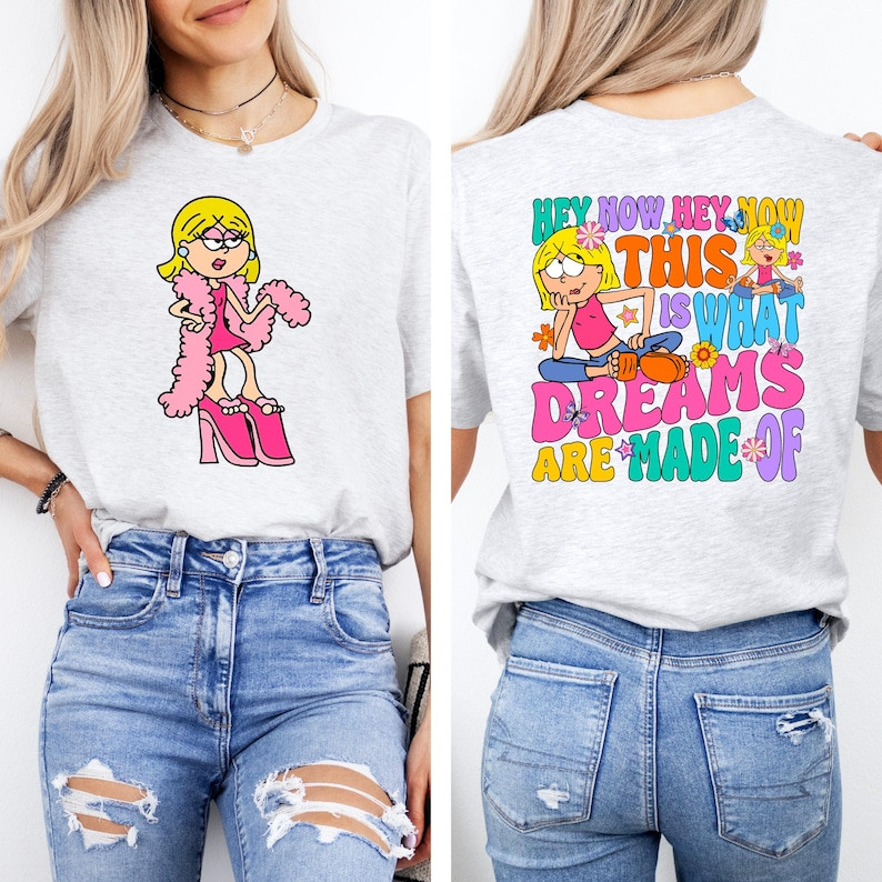 Camiseta Feminina Estampa Personagem Animado e Frase Inspiradora Confortável Fofa Estilosa Moda Feminina Casual
