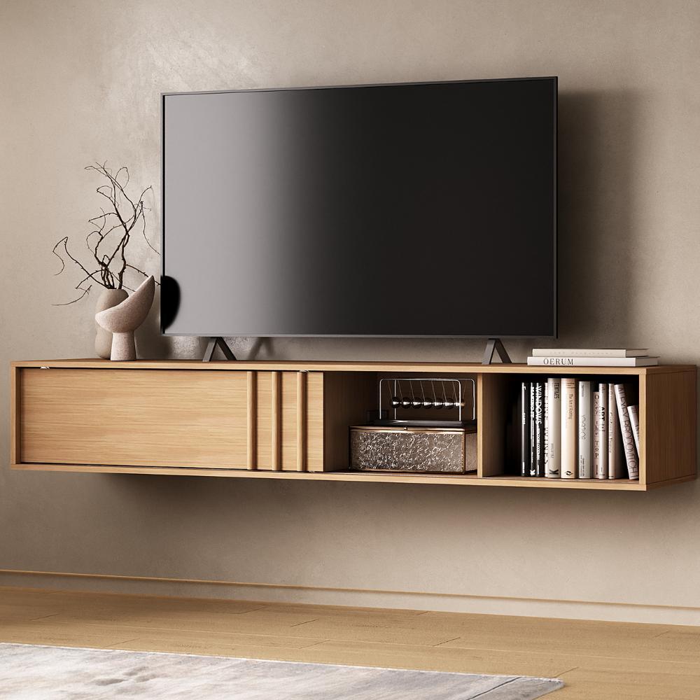 Rack Suspenso para TV Linea Carraro Cedro