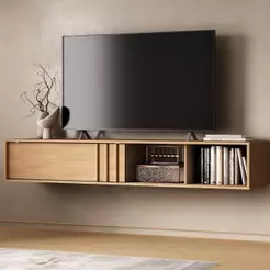 Rack Suspenso para TV Linea Carraro Cedro