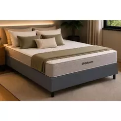 Cama Box CRC Casal +Colchão Molas Venno Ortobom 138x188