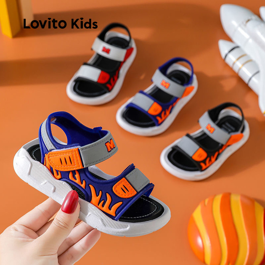 Lovito Kids Casual Sandálias Sandálias Coloridas Sandálias para menino LFA88X409