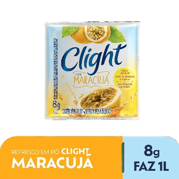 Clight Maracujá Refresco em Pó Zero Açúcar