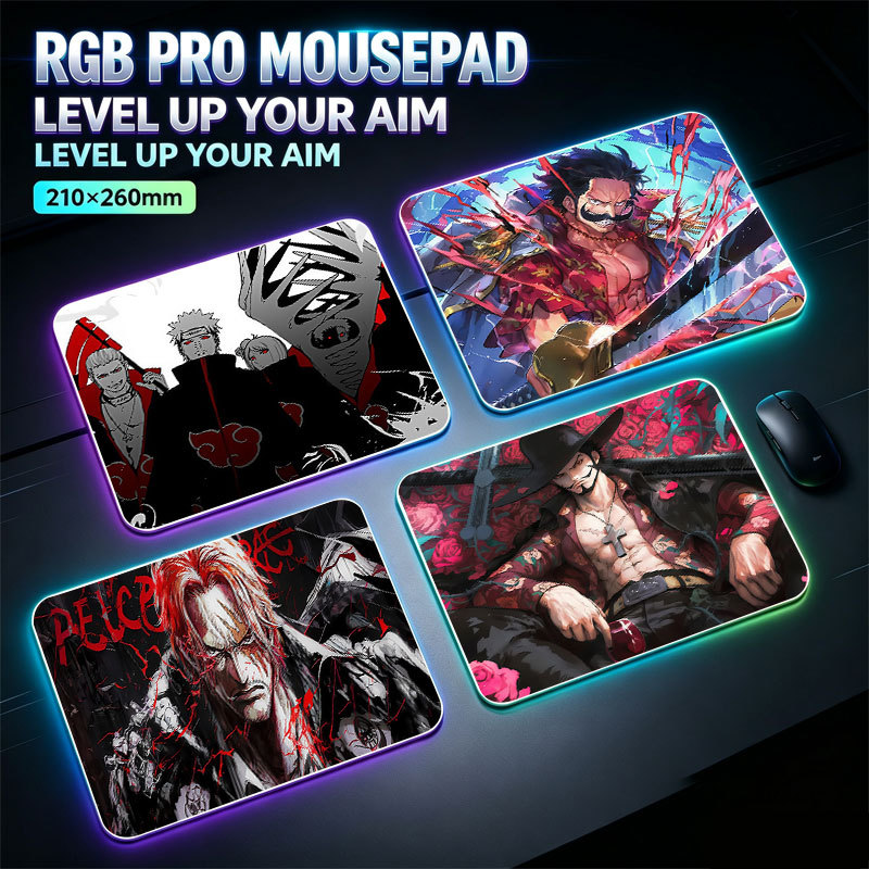 Naruto Akatsuki Pequeno Antiderrapante Mouse Pad Preto Vermelho Nuvem Ninja Anime Impressão Resistente A Manchas Mini Ta
