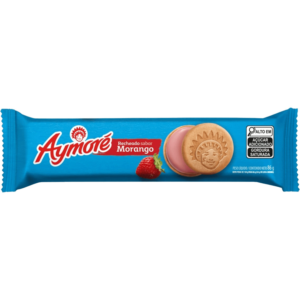 Biscoito Recheado Morango 86g