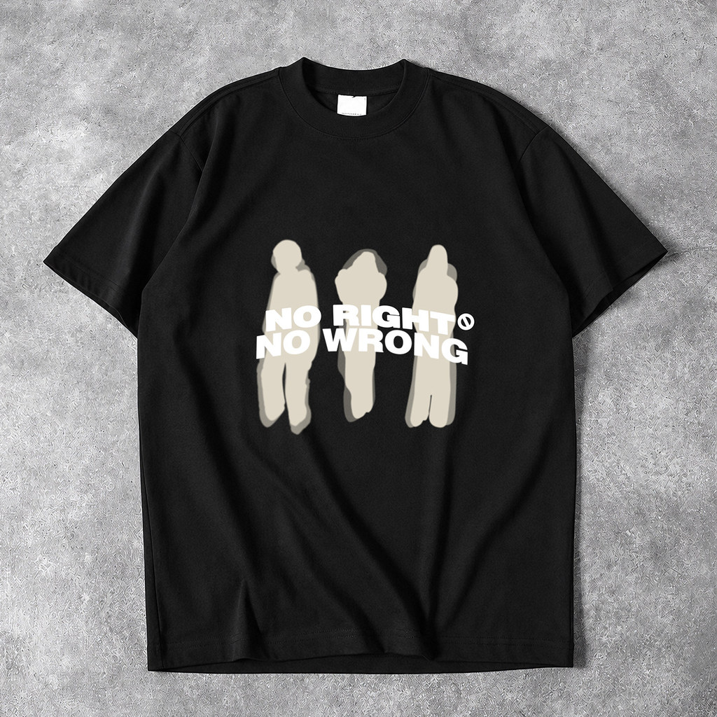 Ins americano abstrato sombra humana impressa camiseta de manga curta das mulheres dos homens pesado puro algodão simple