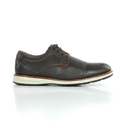 Sapato Ferracini Oxford Kingston Couro Marrom - Masculino