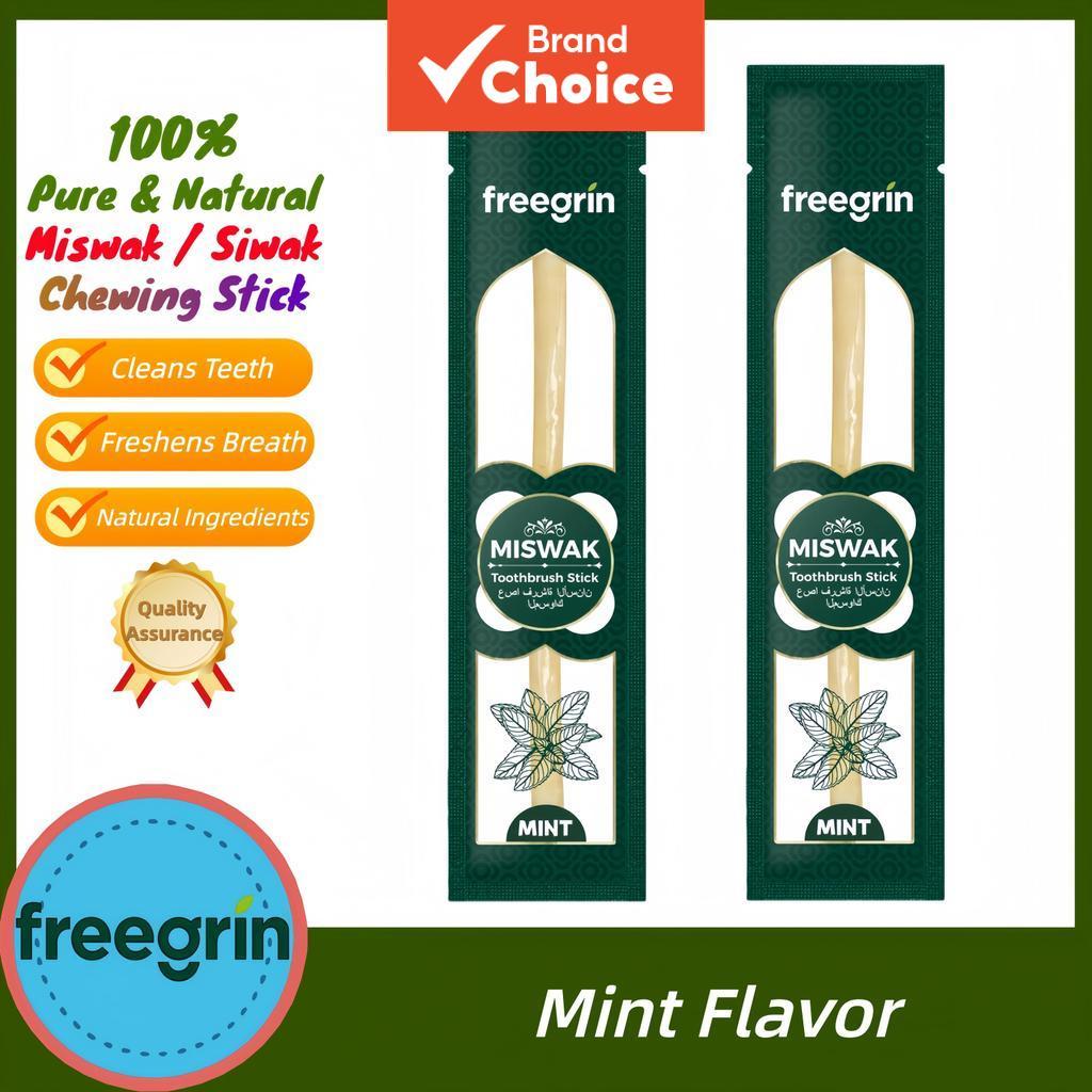 Freegrin 2 unidades de escova de dente de Miswak de menta |…
