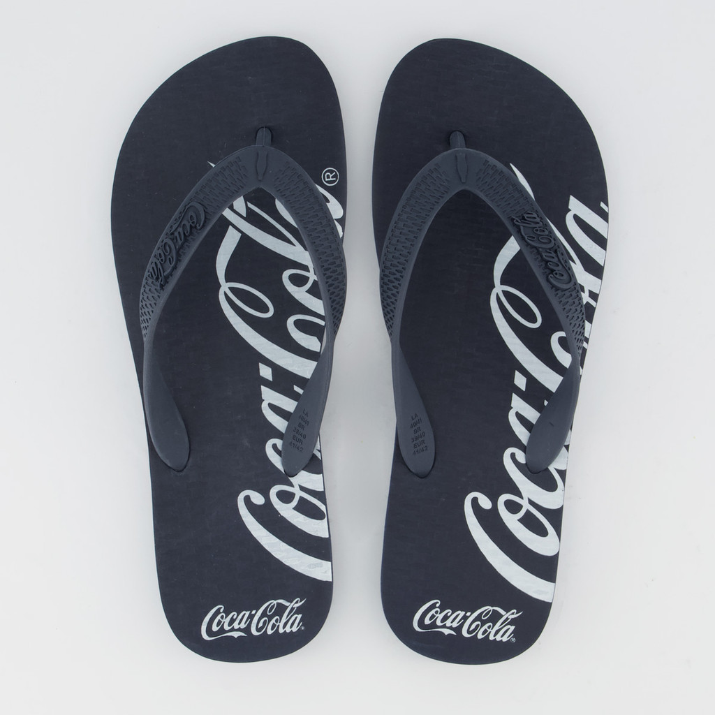 Chinelo Coca-Cola Spencerian Marinho