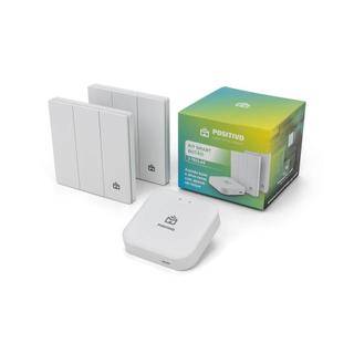 Smart Hub e Smart Botão Positivo Casa Inteligente - Bluetooth - 3 Botões com Funções Programáveis - 2 Baterias CR2032