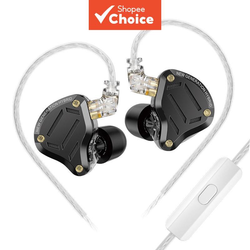 KZ ZS10 Pro 2 Fones De Ouvido 10mm Driver Dinâmico Armadura Balanceada IEM Monitor Intra-Auricular HiFi Com Isolamento F