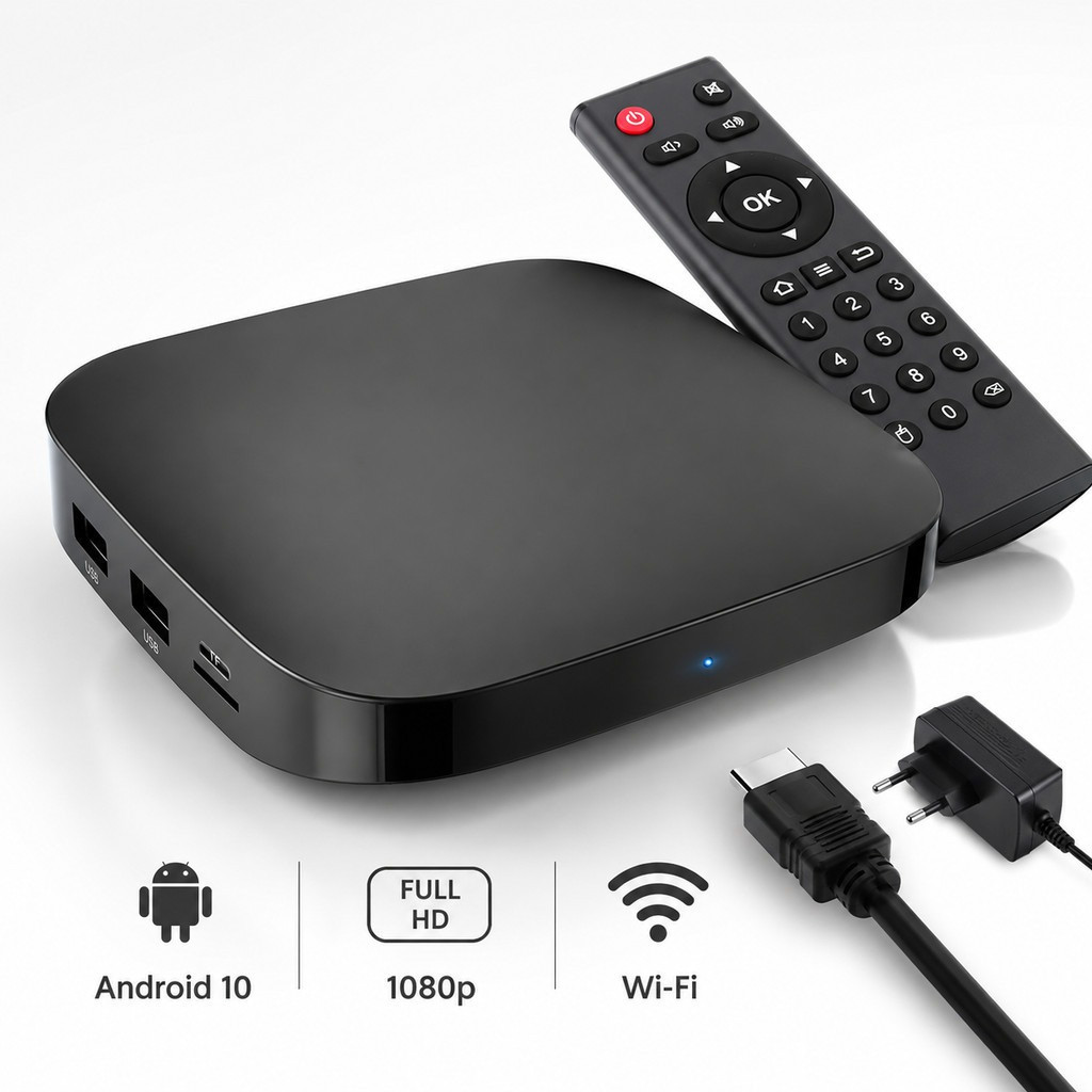 TV Box Smart TV Android 10 Streaming Media Player WiFi HDMI Full HD Google Play