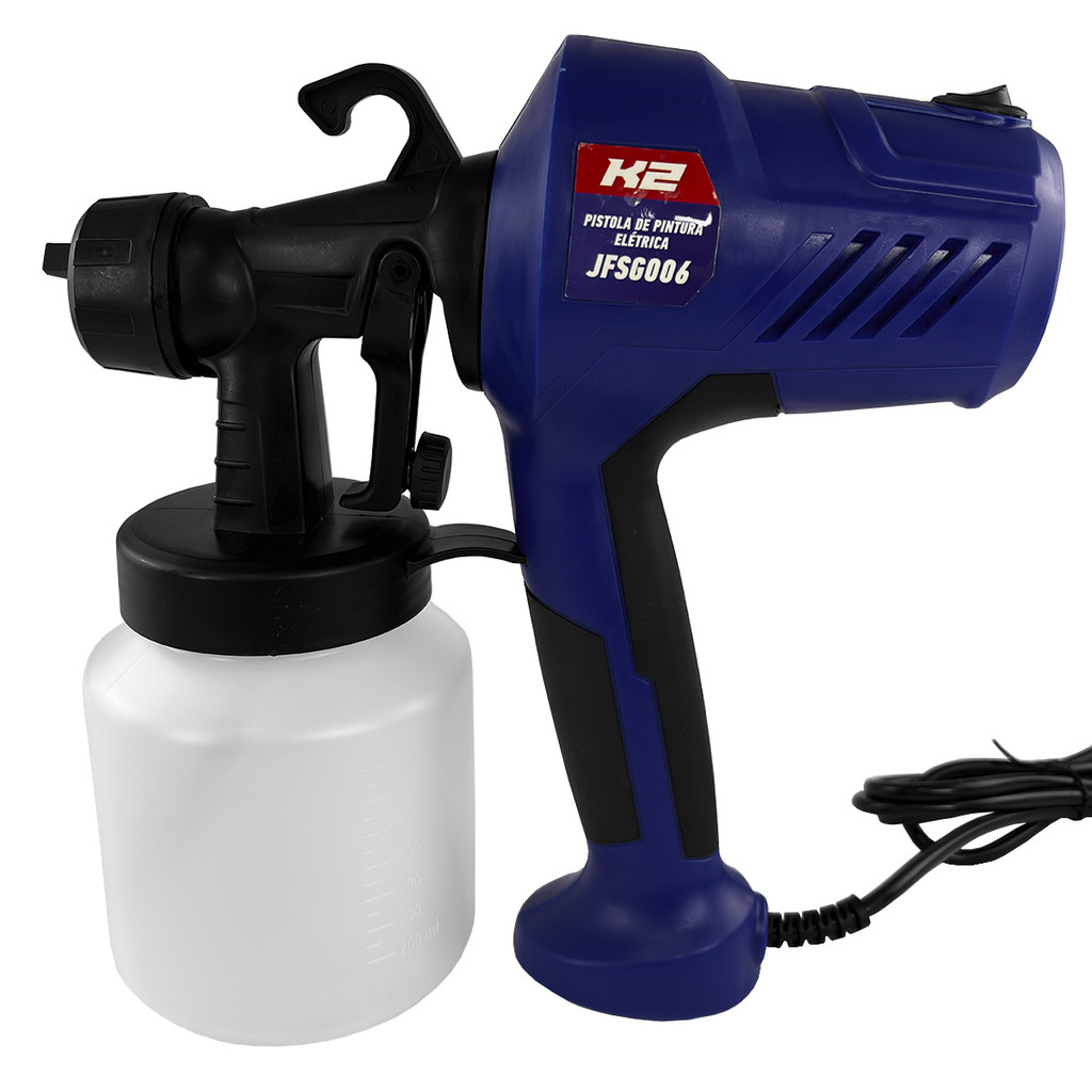 Pistola de Pintura Pulverizadora Elétrica 450W 800ml 127V (JFSG006) - K2