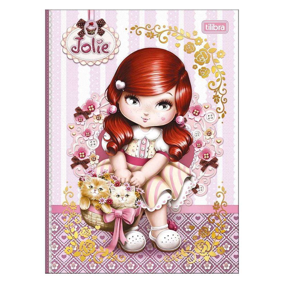 Caderno Colegial Brochura Jolie 80 Folhas Roxo Ruiva - Tilibra