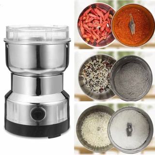 moedor multifuncional de café grão sementes e especiarias elétrico inox portátil 110v/220v com 4 lâminas cafeteiras