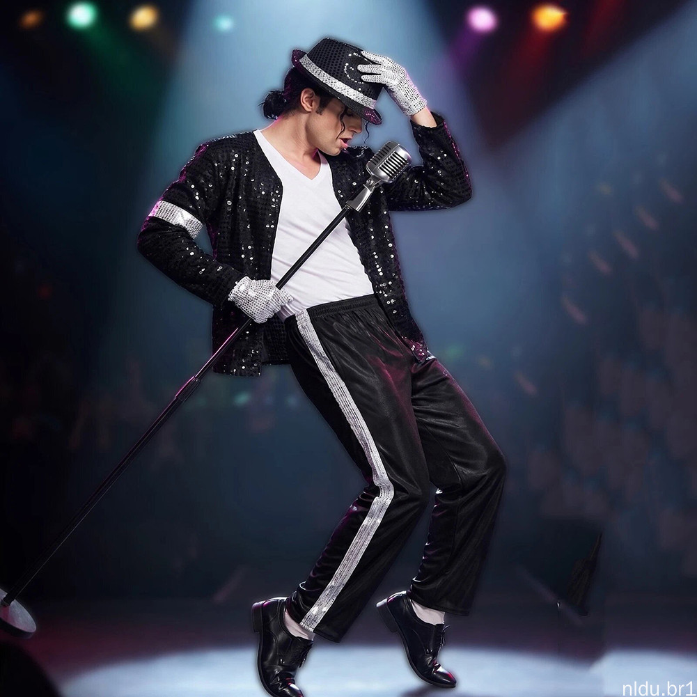 Mj Trajes Michael Jackson Cosplay Traje Masculino Para Adultos Crianças De Halloween Roupas