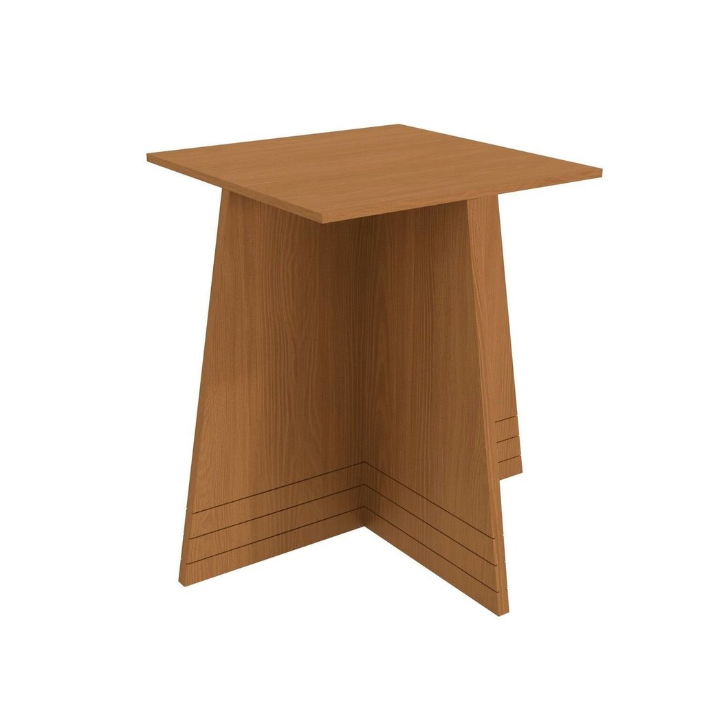 Base Lotus para Mesa de Jantar de Madeira Marrom/Canela
