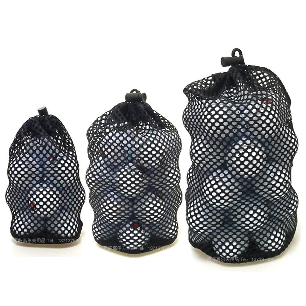 Sacos De Bola De Golfe Tênis Para Ginásio 16/32/56 Saco De Transporte Preto Bolsa De Cordão De Náilon