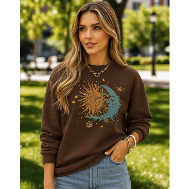 BLUSA DE FRIO MOLETOM FEMININO SOL & LUA ESTILOSO CAIMENTO PERFEITO ESTILO SUETER CASACO VÁRIAS CORES LANÇAMENTO