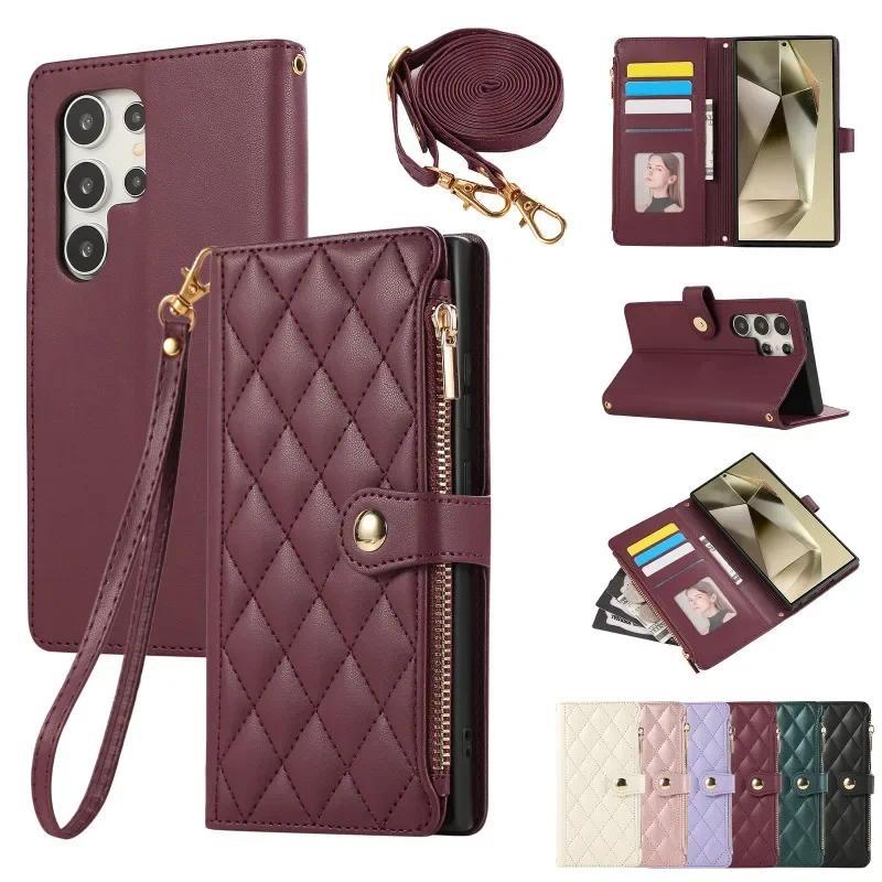 Capa De Telefone Crossbody Para Samsung Galaxy S26 S25 S24 Ultra S23 FE S22 S21 Plus A57 A37 A56 A36 A26 A16 A06 A55 A35