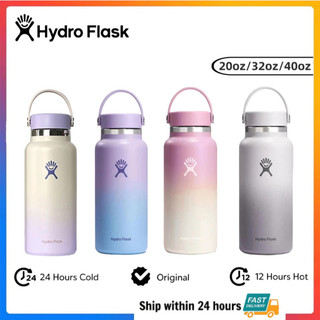 Copo Hydro Flask em aço inoxidável 304, 20OZ/32OZ/40OZ, original para água quente e fria, à prova de vazamentos.