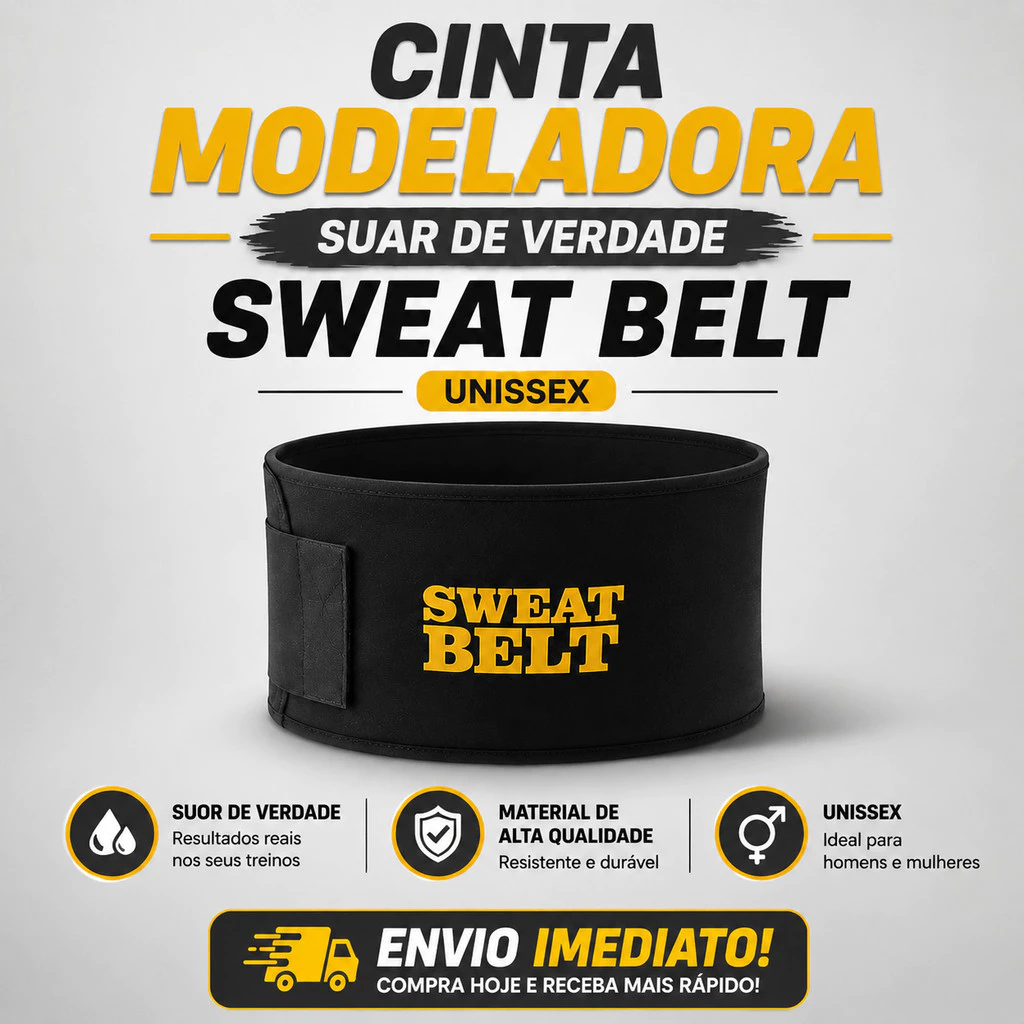 Cinta Modeladora Suar De Verdade Modela Sweat Belt Unissex