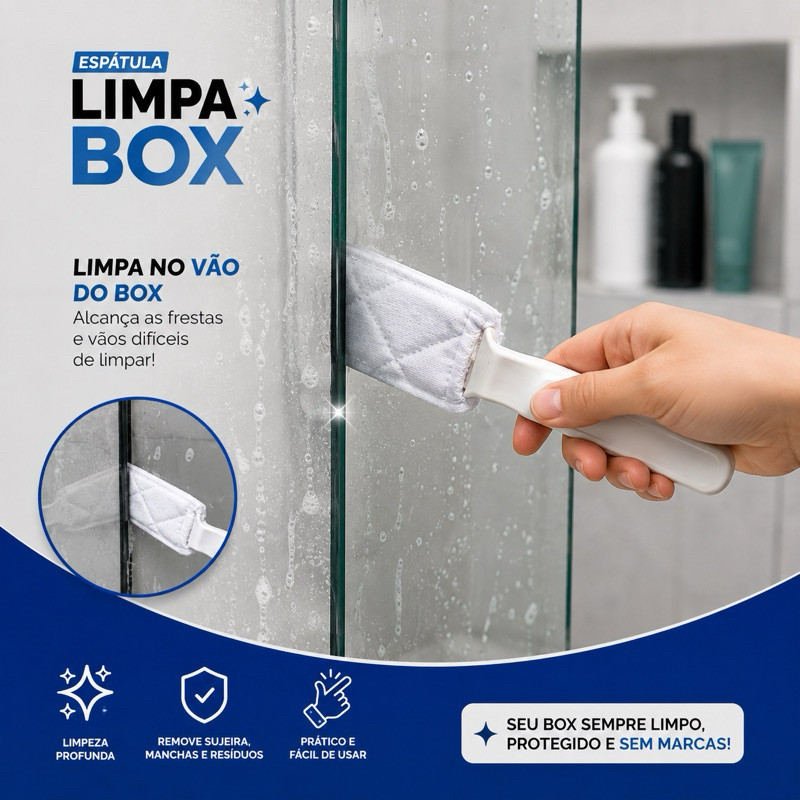 Kit limpeza de Box suporte Lt manual com 2 fibras leves + Espatula Limpa Box — imagem 2 de 2