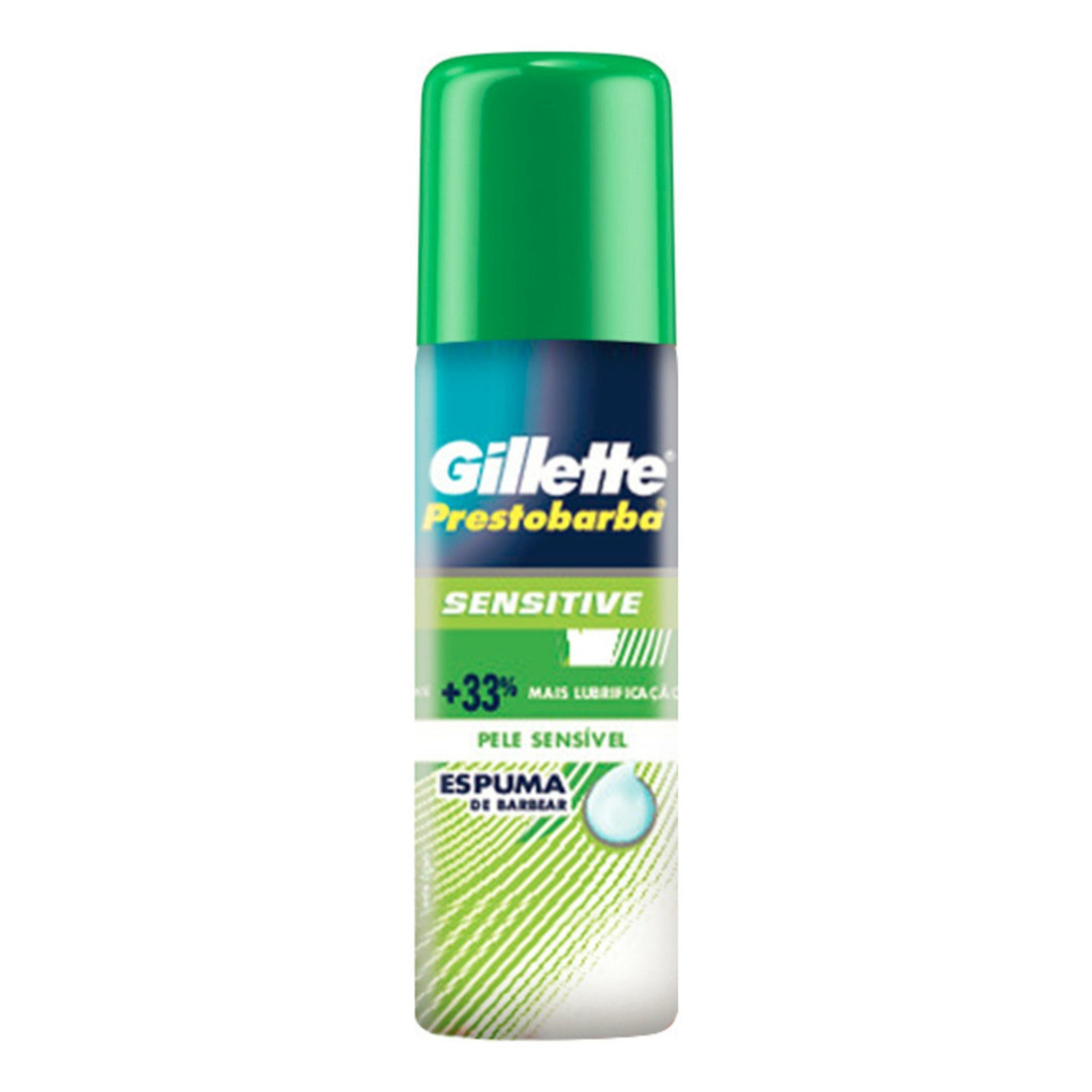 Kit 2 Espuma De Barbear Gillette Prestobarba Sensitive 56g