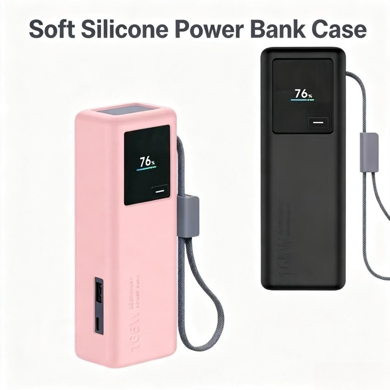 Capa De Silicone Macio Para Banco De Potência Portátil Xiaomi Powerbank PB2165 C