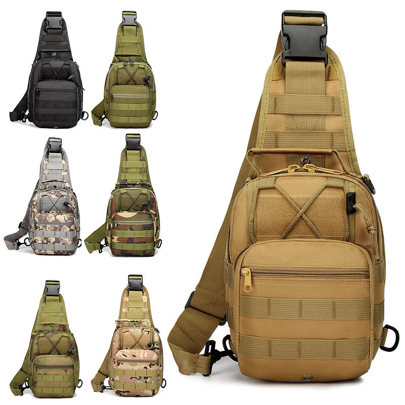 Bolsa Transversal Tática com Material Resistente 600D para Homens e Mulheres
